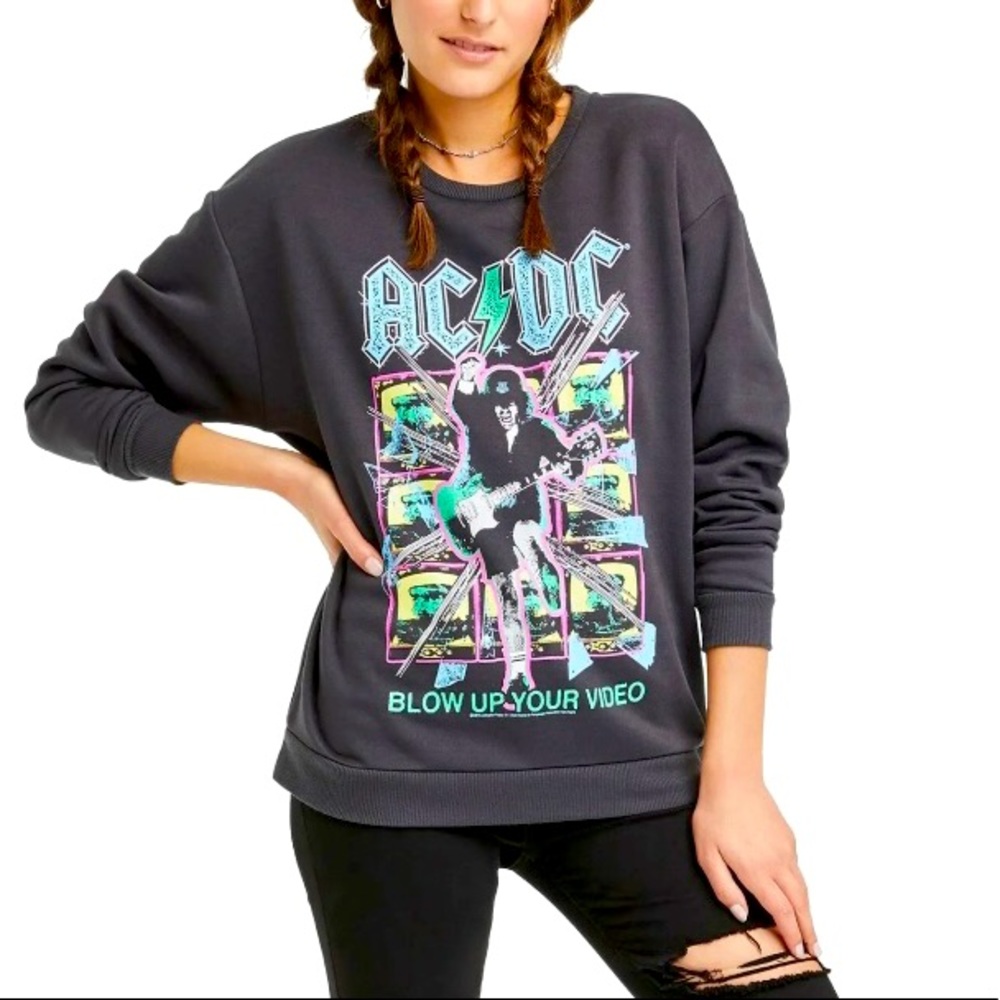 AC/DC Blow Up Your Video Sweatshirt (NEW WITH TAGS) Size: Small